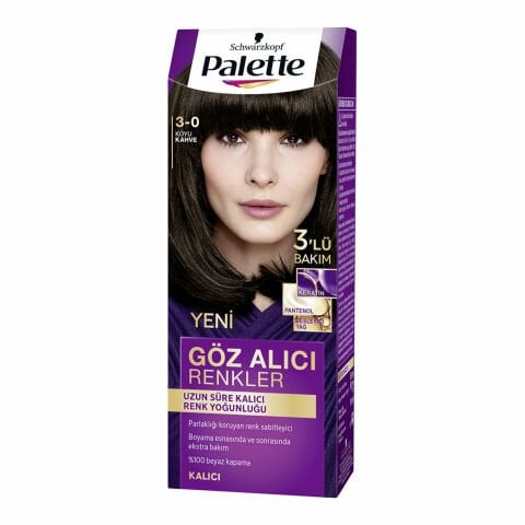 PALETTE GÖZ ALICI RENKLER 3-0 KOYU KAHVE KERATİN 1*10