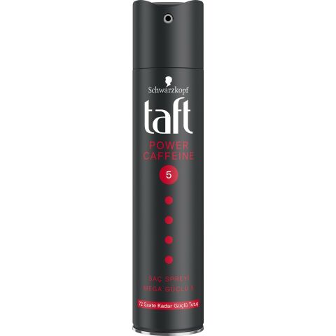 TAFT SAÇ SPREYİ POWER CAFFEİNE 5 MEGA GÜÇLÜ 250ML 1*10