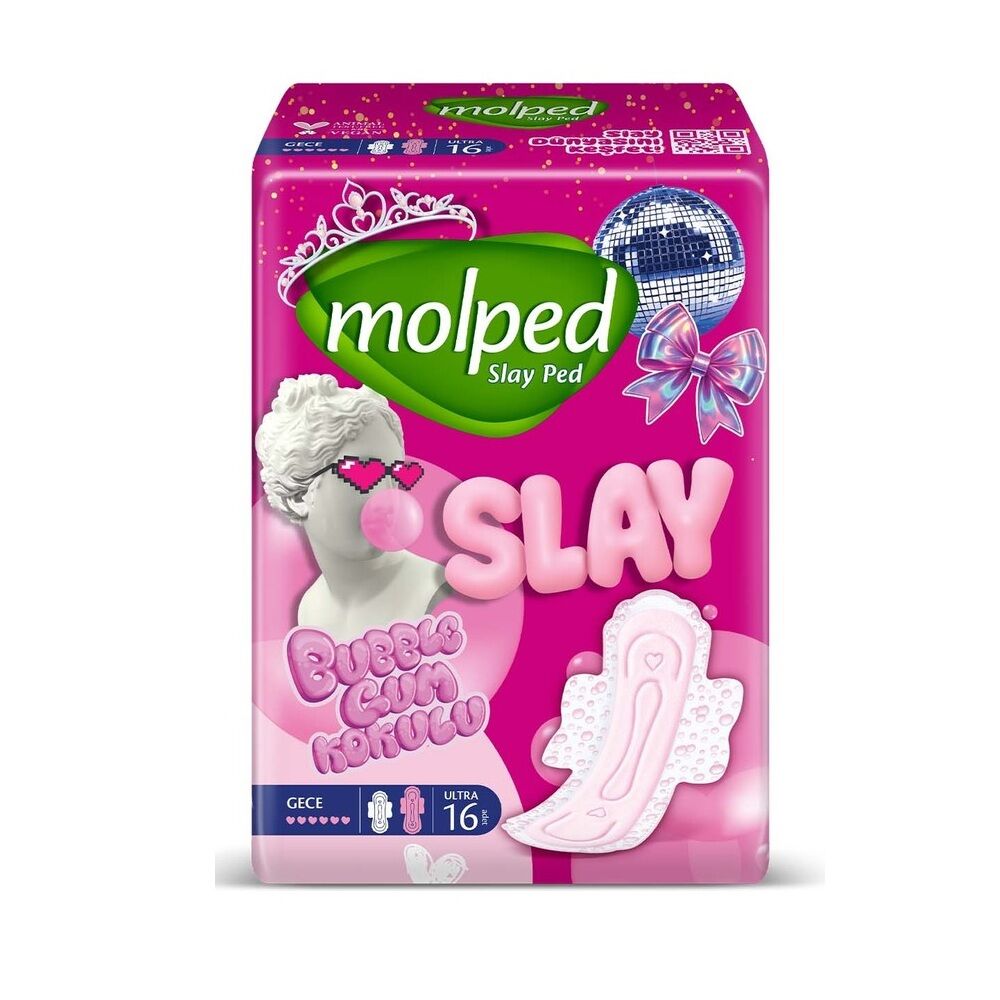 MOLPED SÜPER EKO SLAY 3GECE 16'LI BUBBLE GUM KOKULU 1*16