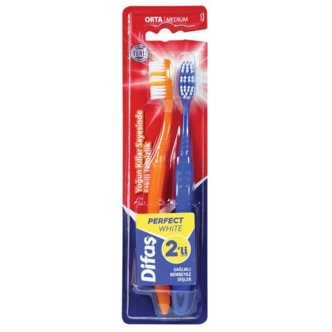DİFAŞ DİŞ F.1+1'Lİ PERFECT WHİTE ORTA 1*12