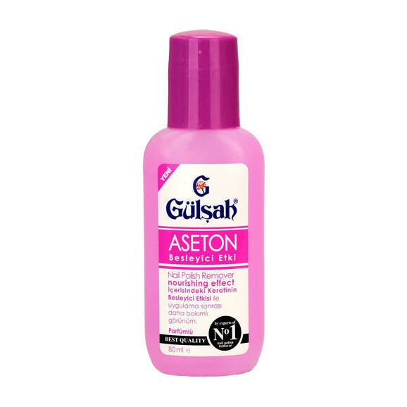GÜLŞAH ASETON 80ML GÜL KOK.HASSAS 1*24 ////