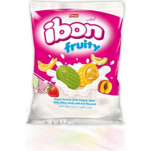 ELVAN B.İBON FRUİTY 300G MEYVE AROMALI DOLGULU POŞET 1*12