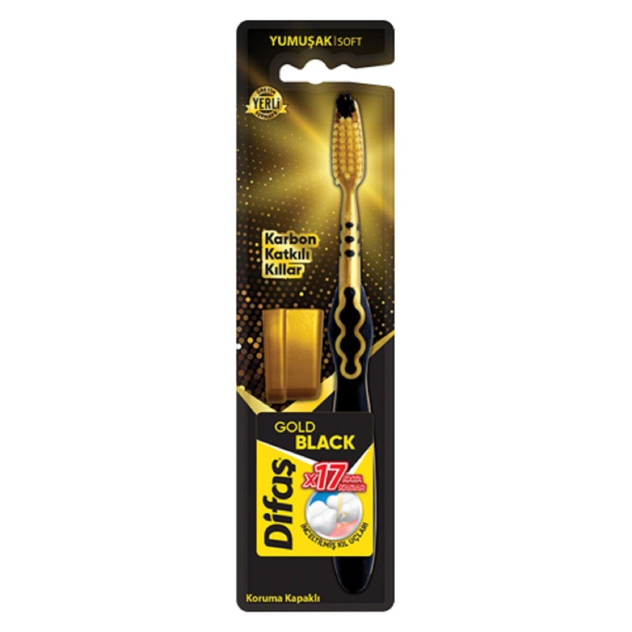 DİFAŞ DİŞ F.SİYAH GOLD YUMUŞAK KAPAKLI 1*12