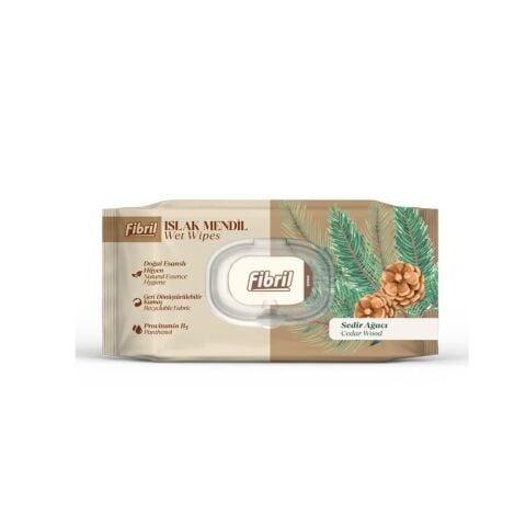FİBRİL ISLAK MENDİL 90'LI SEDİR AĞACI 1*24