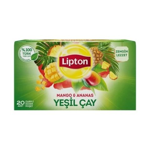 LİPTON BARD.M.Y.YEŞİLÇAY MANGO&ANANAS 20'Lİ 30GR 1*12