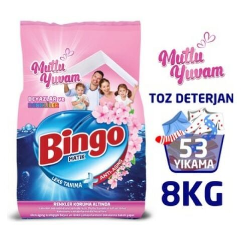 BİNGO M.8KG MUTLU YUVAM BEYAZLAR VE RENKLİLER 1*1