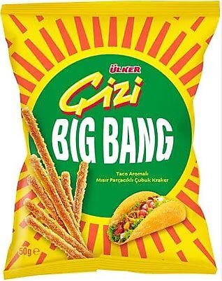 ÜLKER B.KR.ÇİZİ BIGBANG TACO ARM.ÇUBUK KR. 50GR 587-04 1*15