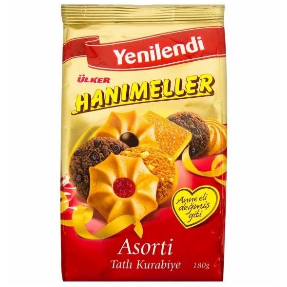 ÜLKER B.HANIMELLER   ASORTİ 150GR POŞET 0114-02 1*12