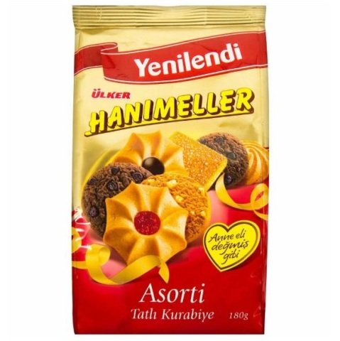 ÜLKER B.HANIMELLER   ASORTİ 150GR POŞET 0114-02 1*12