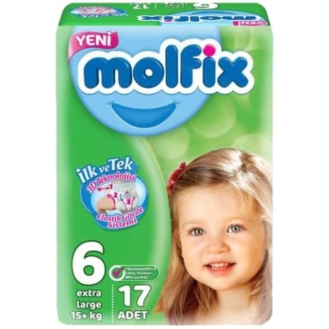 MOLFİX JUMBO 6EXTRA LARGE 15+KG 17'Lİ 1*6