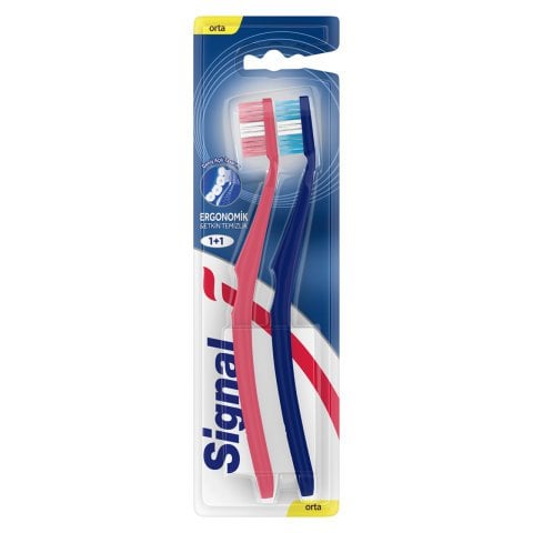 SİGNAL DİŞ FIRÇASI ERGONOMİK&ETKİN TEMİZLİK 1+1 1*48