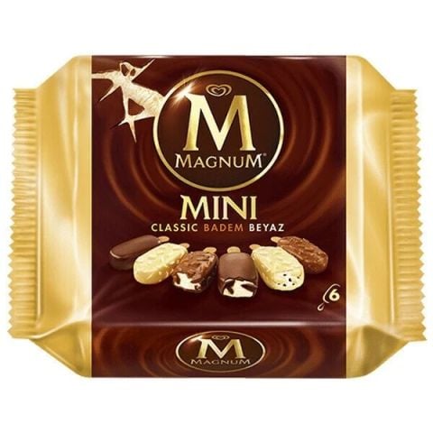 ALGİDA MAGNUM MİNİ 6LI CLAS&BADEM&BYZ 330ML 1*4
