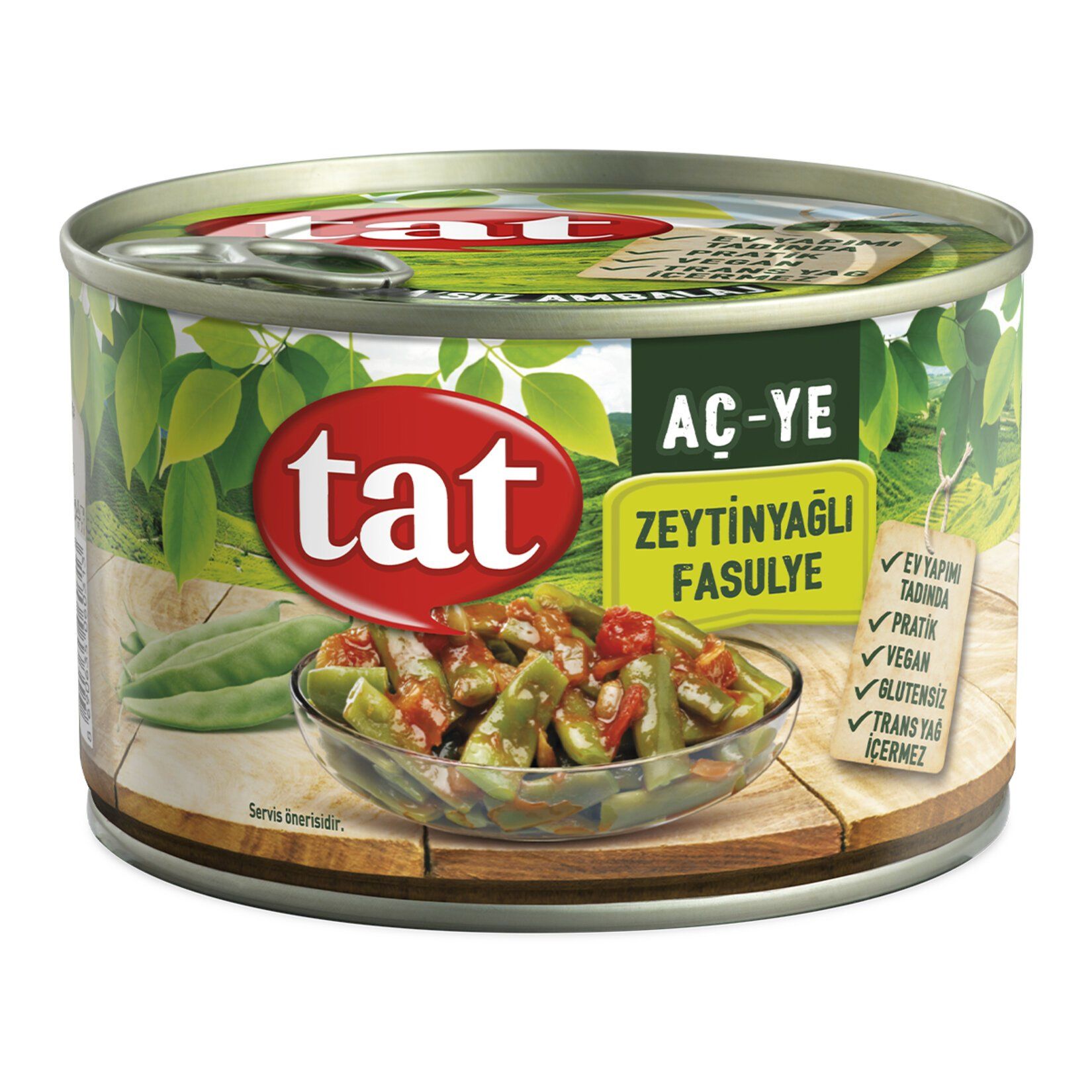 TAT .FASÜLYE ZEYTİNYAĞLI FASÜLYE TNK 380GR1*12