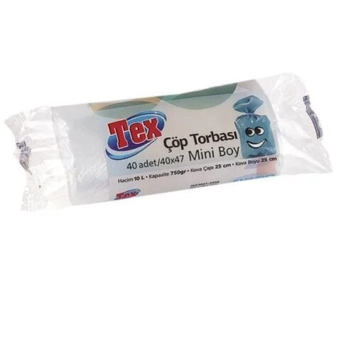 TEX .ÇÖP POŞETİ MİNİ BOY 40'LI 40*47CM 1*50