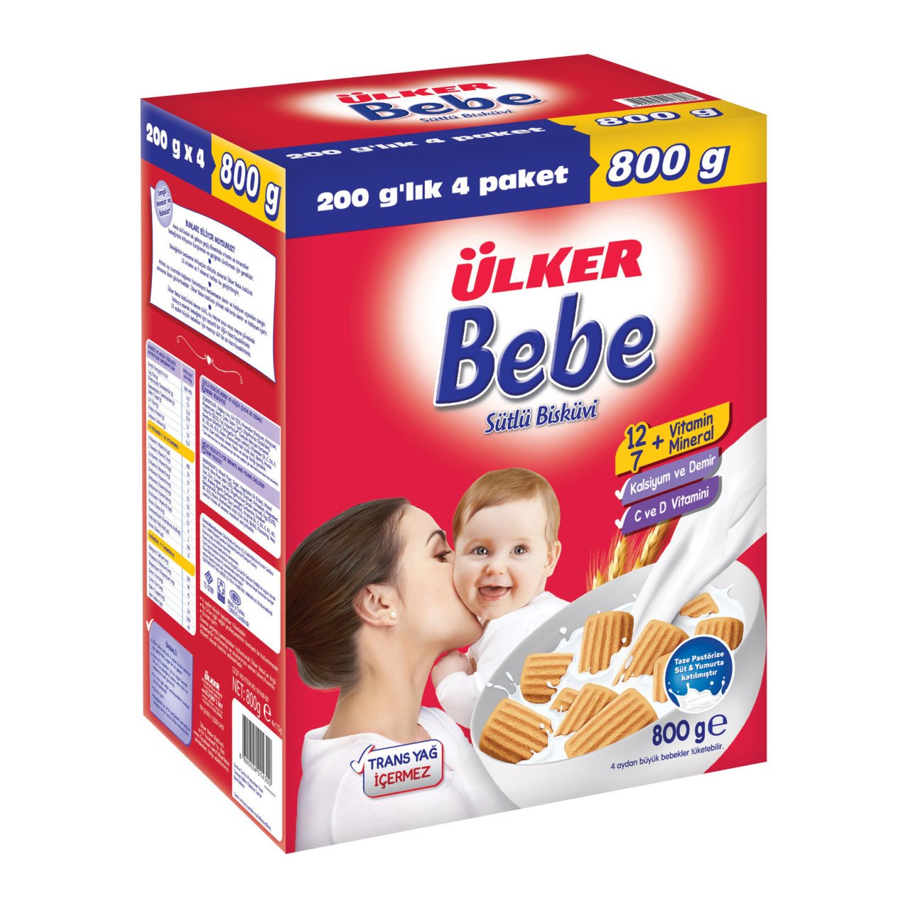 ÜLKER B.BEBE 800G KUTU 168-08 1*4