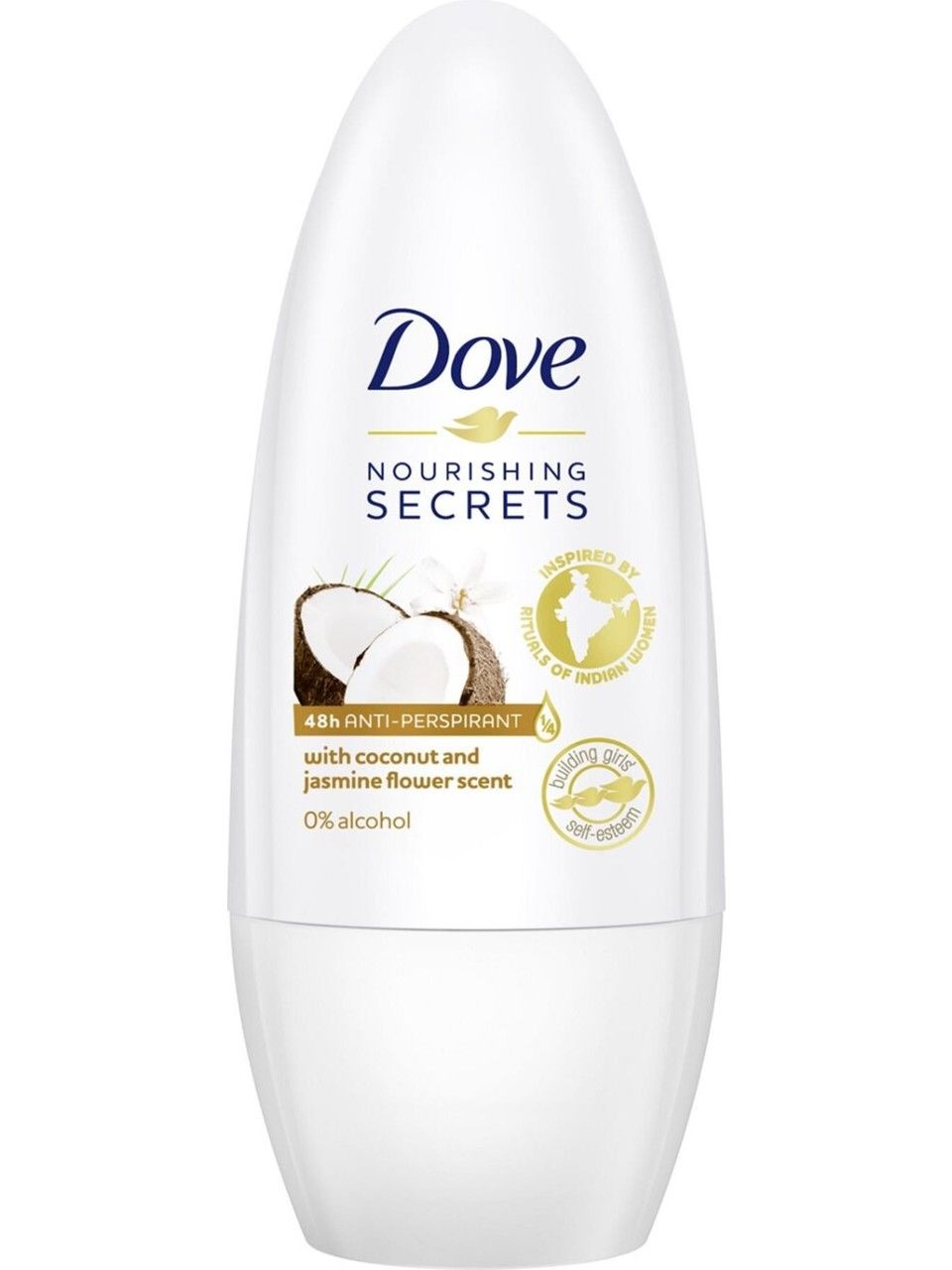 DOVE ROLL-ON WOMEN HİNDİSTAN CEVİZİ VE YASEMİN ÇİÇEĞİ 50ML %0 ALKOL 48H 1*12