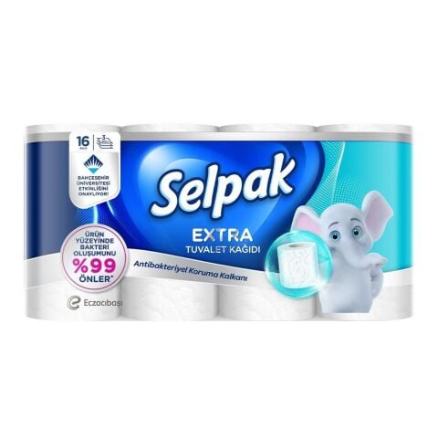 SELPAK TUVALET KAĞIDI 16'LI EKSTRA ANTİBAKTERİYEL 1*3