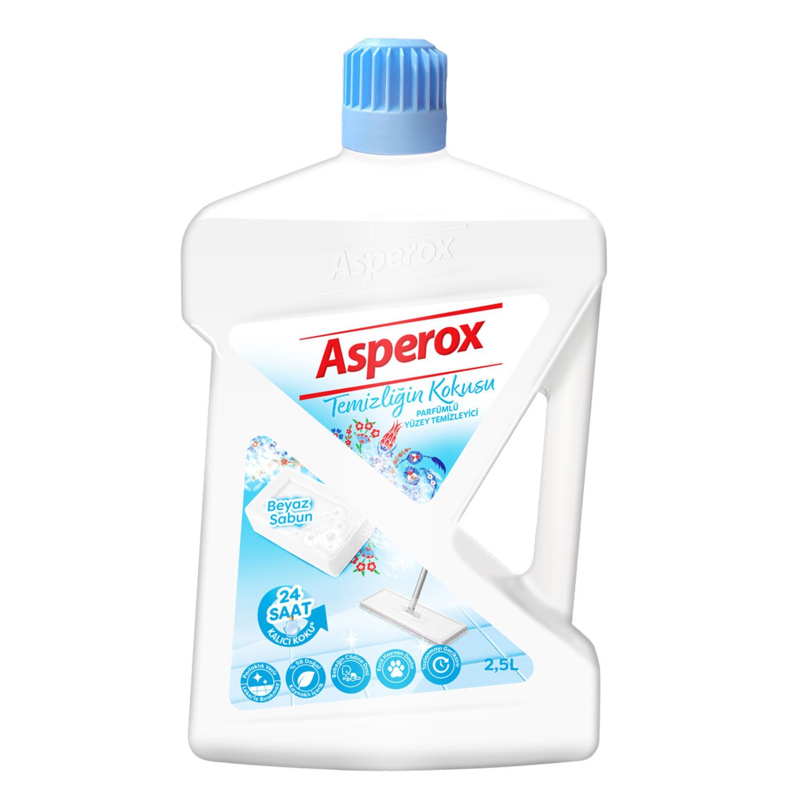 PEROS ASPEROX YÜZEY 2.5L TEMİZLİĞİN KOKUSU BEYAZ SABUN 1*6