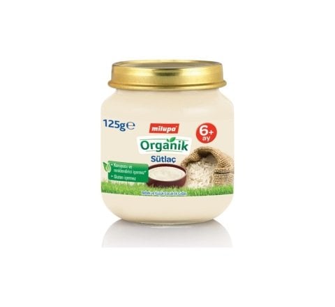 MİLUPA CAM 125G ORG SÜTLAÇ 1*6