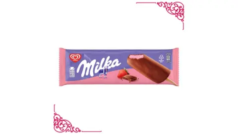 ALGİDA MİLKA ÇİLEK ÇİK.KAPL. 82ML 1*24