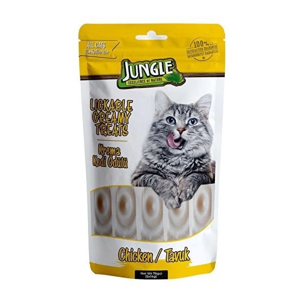 KEDİ M.JUNGLE KREMA ÖDÜL TAVUKLU 70G JNGC-001 1*12