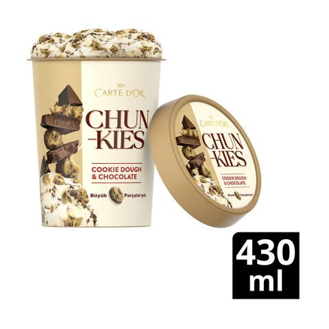 ALGİDA C.D'OR CHUNKIES 430ML COOKIE DOUGH&CHOCO 1*6