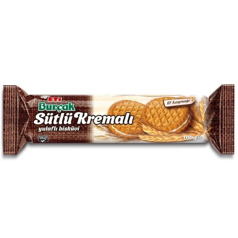 ETİ B.BURÇAK SÜTLÜ KREMALI 100GR 49336 1*12