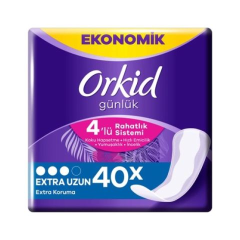 ORKİD GÜNLÜK EXTRA KORUMA. EXTRA UZUN 40'LI 1*4