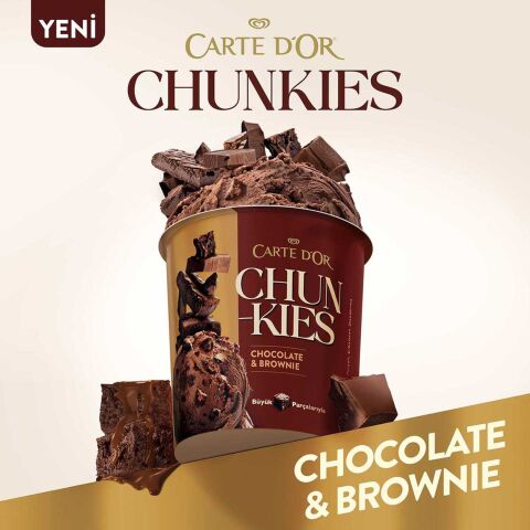 ALGİDA C.D'OR CHUNKIES 430ML BROWNIE&CHOCO. 1*6