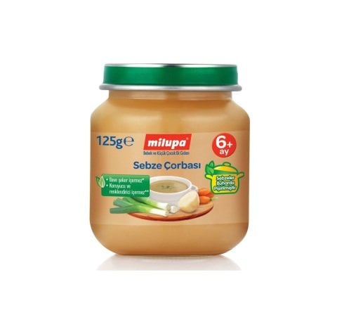 MİLUPA CAM 125G. SEBZE ÇORBASI  1*6