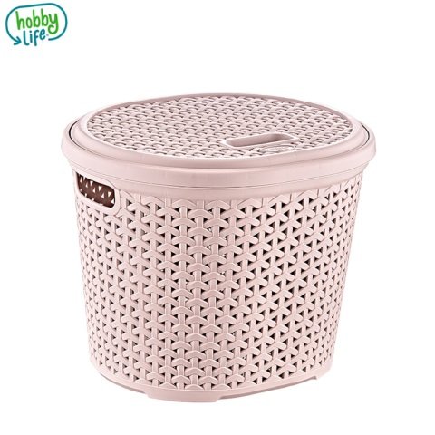 HOBBYLİFE SEPET RATTAN OVAL KAP.15LT 07-1214 1*20