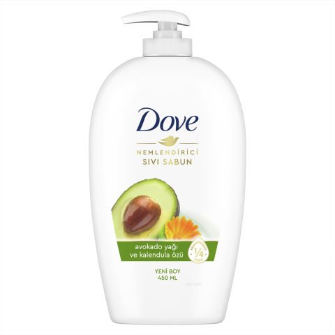 DOVE SIVI SABUN 450ML AVOKADO YAĞI VE KALENDULA ÖZÜ 1*12