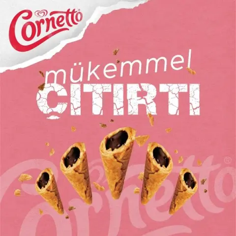 ALGİDA CORNET CLASİCO ÇİLEK&KAYMAK 120ML. 1*12