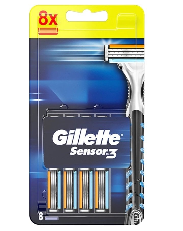GİLLETTE SENSOR3 8'Lİ YEDEK 1*18