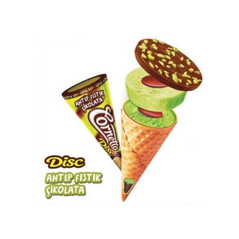 ALGİDA CORNET DİSC ANTEP FIS&ÇİKOLATA 130ML 1*24
