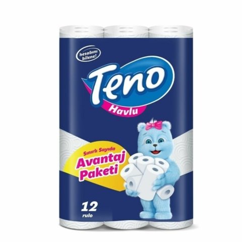 TENO HAVLU 12'Lİ AVANTAJ ÇİFT KAT 1*4