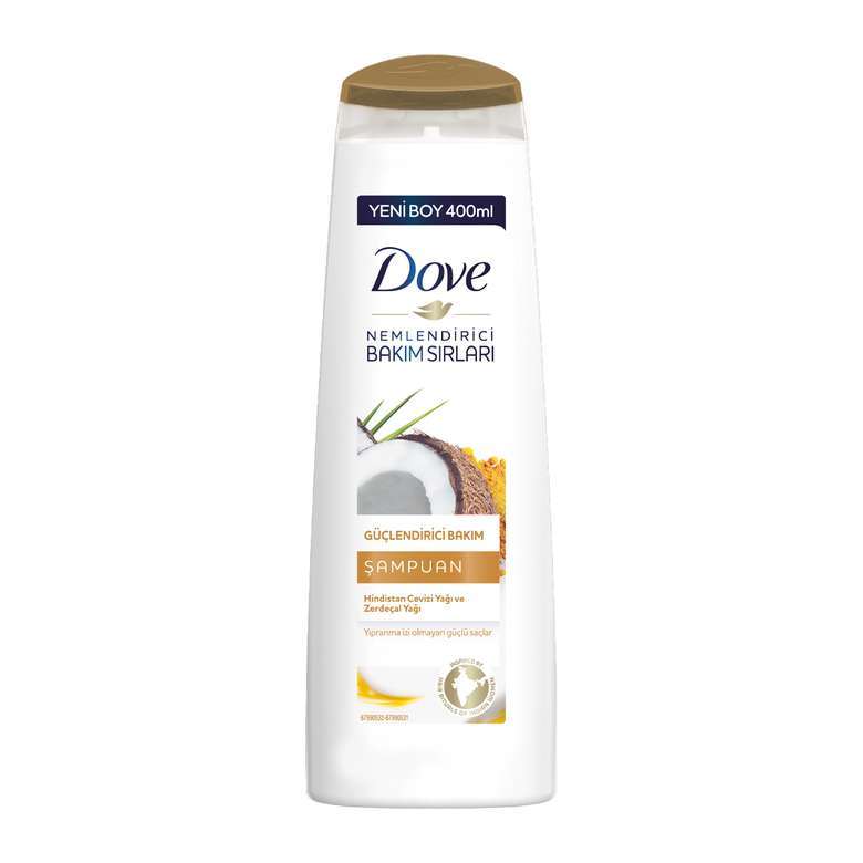 DOVE ŞAMPUAN 400ML GÜÇ.BAKIM H.CEV.YAĞI&ZERDEÇAL YA 1*18