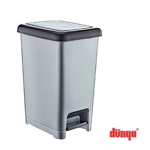DÜNYA ÇÖP KOVASI 25LT PED.SLİM 01043 1*8