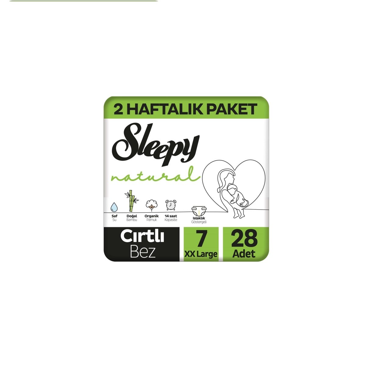 SLEEPY B.JUMBO NAT.2Lİ 7XXLARGE 20-30KG 28Lİ 1*4