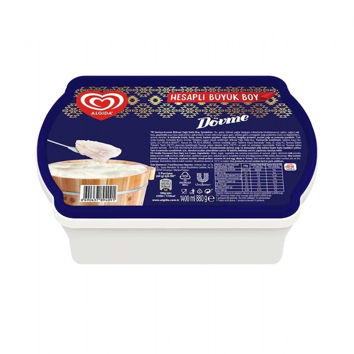 ALGİDA 1400ML DÖVME SADE 1*6