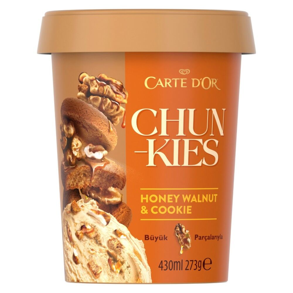 ALGİDA C.D'OR CHUNKIES 430ML HONEY WALNUT&COOKIE 1*6