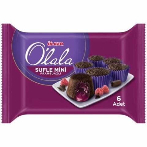 ÜLKERXXXX K.O'LALA SUFLE MİNİ FRAMBUAZLI 162GR 6LI 872-08 1*12