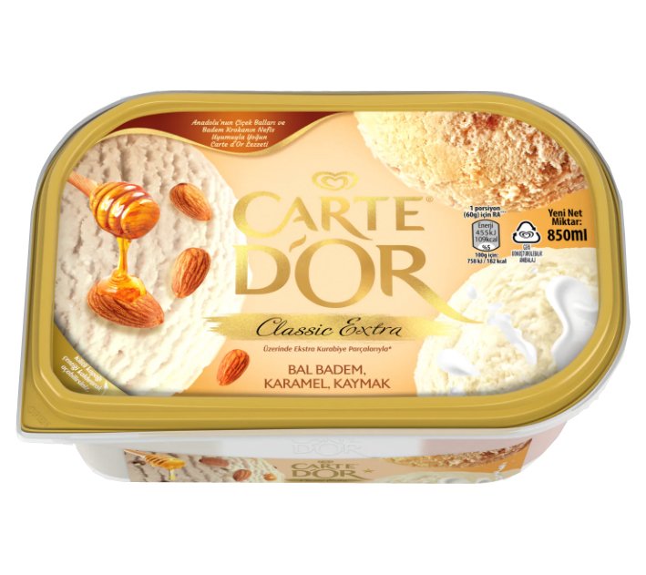 ALGİDA CARTE D'OR  CL.850ML CLASSİC EXTRA BALB.&KARAML&KAYMAK 1*6