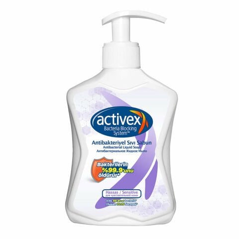 ACTİVEX SIVI SABUN 300ML HASSAS/ SENSİTİVE POMPALI 1*12