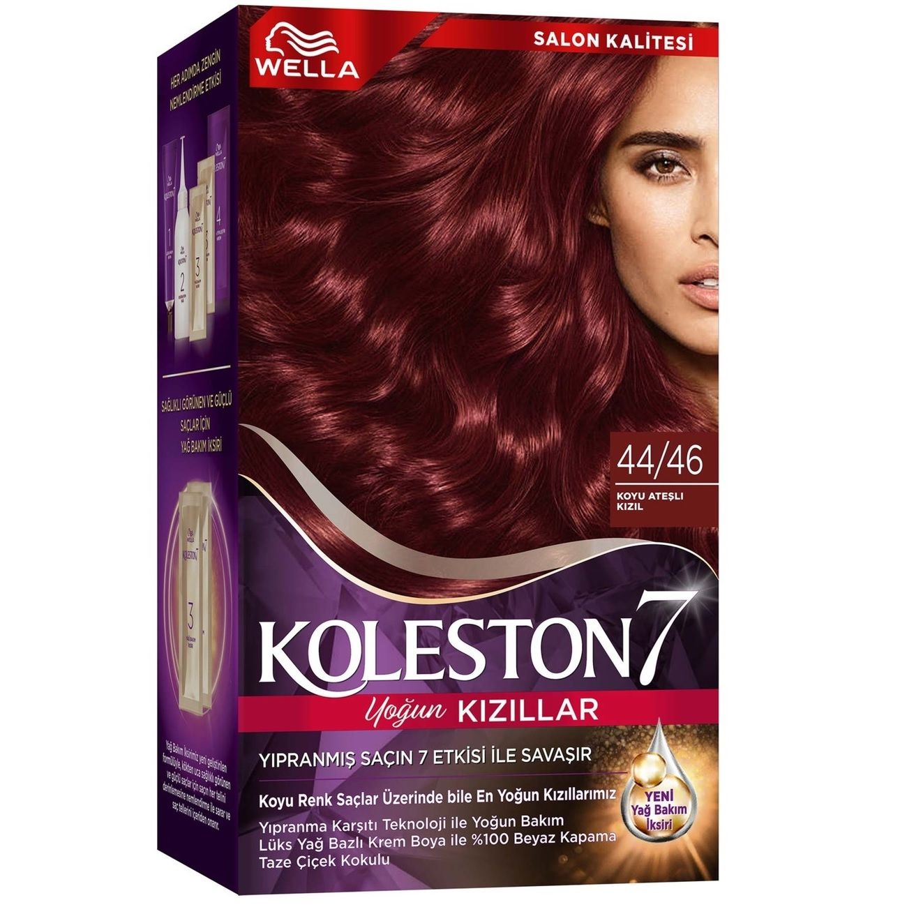 KOLESTON SET K.44/46 KOYU ATEŞLİ KIZIL 1*18