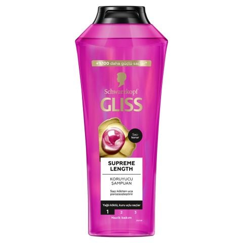 GLISS Ş.400ML SUPREME LENGTH KORUYUCU YAĞLI KURU UÇLU SAÇ 1*12