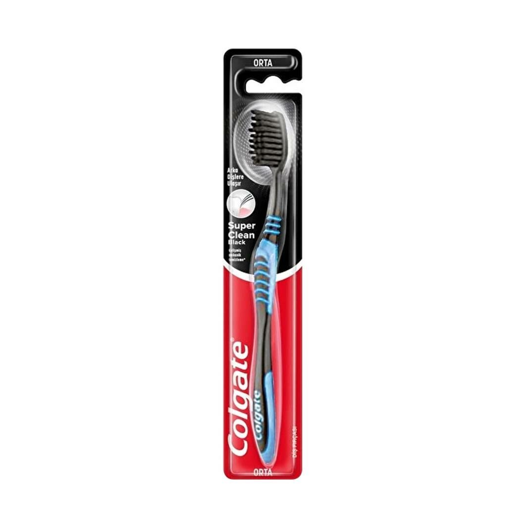 COLGATE DİŞ FIRÇASI SUPER CLEAN SİYAH ORTA 1*12