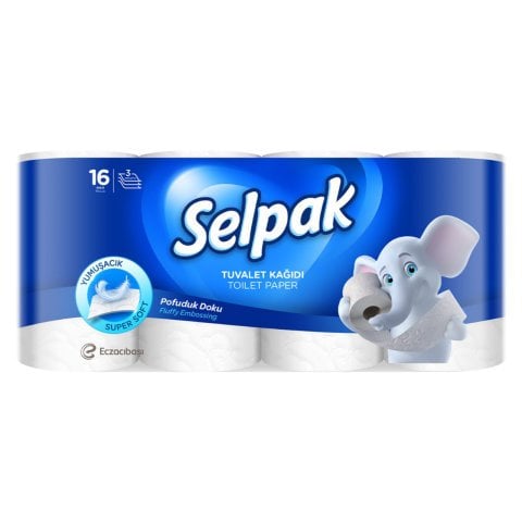 SELPAK TUVALET KAĞIDI 16'LI POFUDUK DOKU 1*3