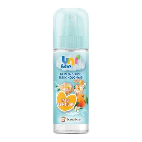 UNİ B.BEBEK KOLONYASI 150ML SPR.NEMLENDİRİCİLİ TATLI ESİNTİLER 1*24