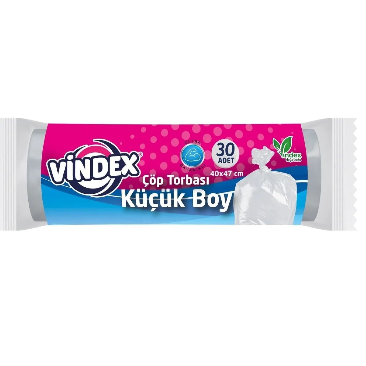 VİNDEX ÇÖP POŞETİ KÜÇÜK BOY 30'LU 40*47CM 1*50